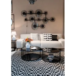 Table basse Wire Double noir (2/Set)