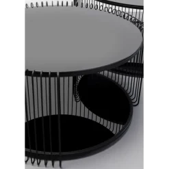 Table basse Wire Double noir (2/Set)