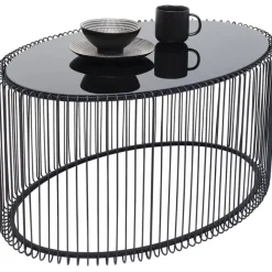Table basse Wire Uno noir 60x90cm
