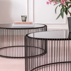 Table basse Wire Uno noir 60x90cm
