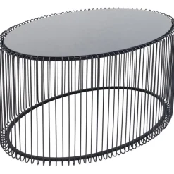 Table basse Wire Uno noir 60x90cm