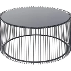 Table basse Wire Uno noir Ø80cm