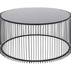 Table basse Wire Uno noir Ø80cm
