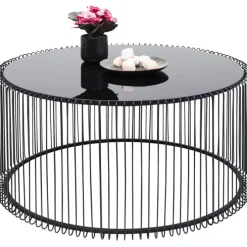 Table basse Wire Uno noir Ø80cm
