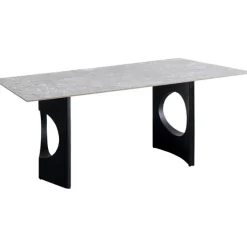 Table Bilbao Oho Noir 180x90cm