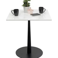 Table bistrot Capri blanc 70x70cm