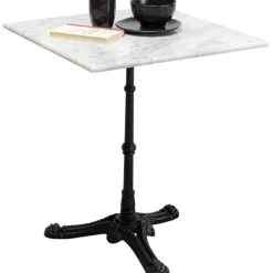 Table bistrot Kaffeehaus blanc 60x60cm