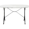 Table bistrot Kaffeehaus blanc 120x60cm
