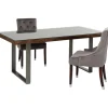 Table Conley acier brut 180x90