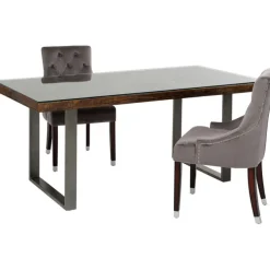 Table Conley acier brut 180x90