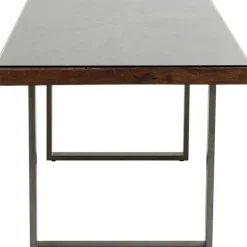 Table Conley acier brut 180x90