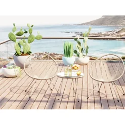 Table d appoint Acapulco Mono greige