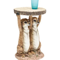 Table d appoint Animal Meerkat Sisters Ø33cm