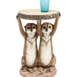 Table d appoint Animal Meerkat Sisters Ø33cm