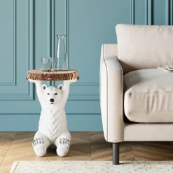 Table d appoint Animal Polar Bear Ø37cm