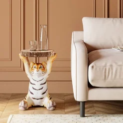 Table d appoint Animal Tigre Ø35cm