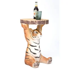 Table d appoint Animal Tigre Ø35cm