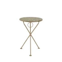 Table d appoint Clack Mosaic vert olive Ø35cm