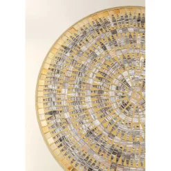 Table d appoint Clack Mosaic marron Ø35cm