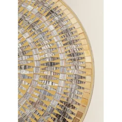Table d appoint Clack Mosaic marron Ø35cm