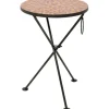 Table d appoint Clack Mosaic rouge Ø35cm