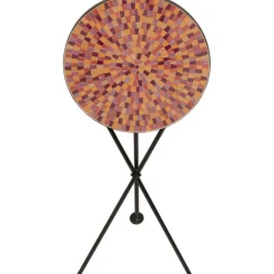Table d appoint Clack Mosaic rouge Ø35cm