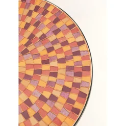 Table d appoint Clack Mosaic rouge Ø35cm
