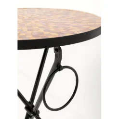 Table d appoint Clack Mosaic rouge Ø35cm