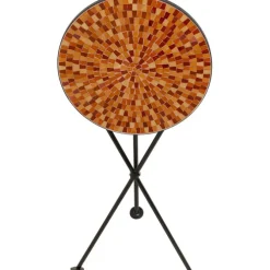 Table d appoint Clack Mosaic orange Ø35cm