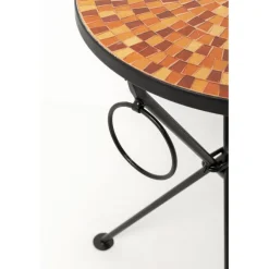 Table d appoint Clack Mosaic orange Ø35cm