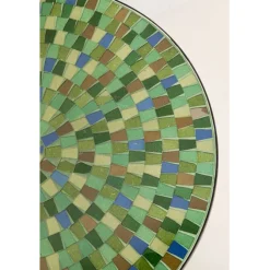 Table d appoint Clack Mosaic vert bleu Ø35cm