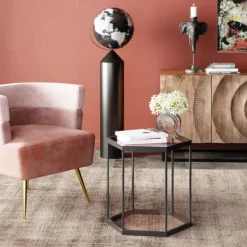 Table d appoint Comb noir 55