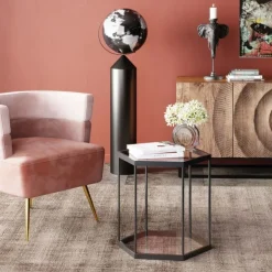 Table d appoint Comb noir 55