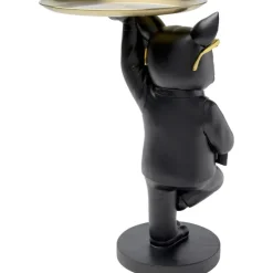 Table d appoint Cool Bulldog Tray noir 34x55cm