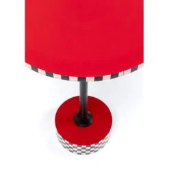 Table d appoint Domero Checkers rouge Ø40cm
