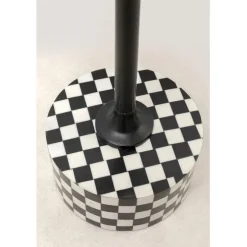 Table d appoint Domero Chess noir blanc Ø25cm
