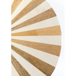 Table d appoint Domero Cirque laiton blanc Ø40cm