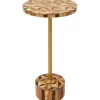Table d appoint Domero Geo laiton Ø25cm