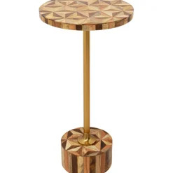 Table d appoint Domero Geo laiton Ø25cm
