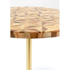 Table d appoint Domero Geo laiton Ø40cm