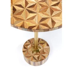 Table d appoint Domero Geo laiton Ø40cm