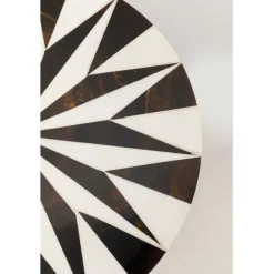 Table d appoint Domero Star noir blanc Ø25cm