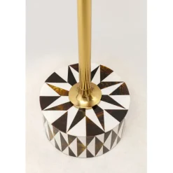 Table d appoint Domero Star noir blanc Ø25cm