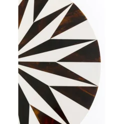 Table d appoint Domero Star noir blanc Ø40cm