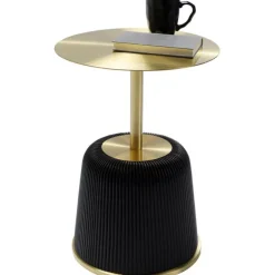 Table d appoint Endless Vegas noir Ø40cm