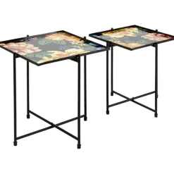 Table d appoint Flowers Garden carré (2/set)