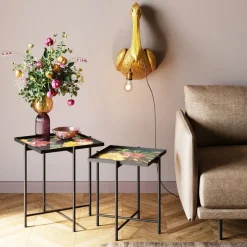 Table d appoint Flowers Garden carré (2/set)