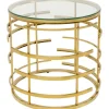 Table d appoint Jupiter doré Ø55cm