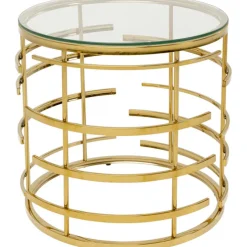 Table d appoint Jupiter doré Ø55cm