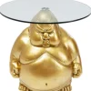 Table d appoint Monk doré Ø54cm